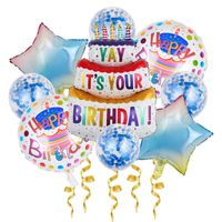 Birthday Letter Star Aluminum Film Party Balloons 1 Set sku image 4
