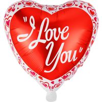 Valentine's Day Letter Heart Shape Aluminum Film Date Balloons 1 Piece sku image 1