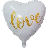 Valentinstag Brief Herzform Aluminiumfolie Datum Luftballons 1 Stück main image 5