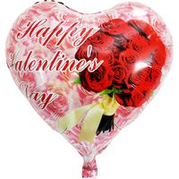 Valentine's Day Letter Heart Shape Aluminum Film Date Balloons 1 Piece sku image 6