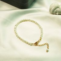 Fashion Star Heart Shape Pearl Copper Beaded Bracelets 1 Piece sku image 4