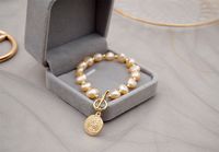 Simple Style Portrait Pearl Beaded Bracelets 1 Piece sku image 4