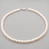 Simple Style Round Pearl Beaded Bracelets Necklace 1 Piece main image 1