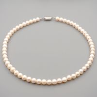 Simple Style Round Pearl Beaded Bracelets Necklace 1 Piece sku image 9