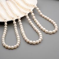 Simple Style Round Pearl Beaded Bracelets Necklace 1 Piece main image 5