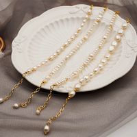 Fashion Round Pearl Copper Beaded Bracelets 1 Piece main image 2