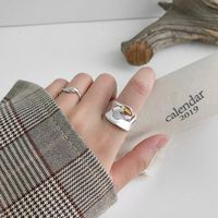 Fashion Geometric Sterling Silver Plating Open Ring main image 5