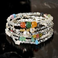 Fashion Geometric Alloy Plating Artificial Crystal Women's Bracelets main image 6