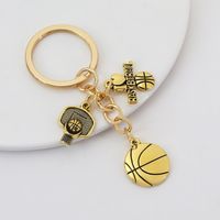 1 Piece Simple Style Rugby Alloy Patchwork Keychain main image 2