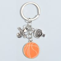 1 Piece Simple Style Rugby Alloy Patchwork Keychain sku image 3
