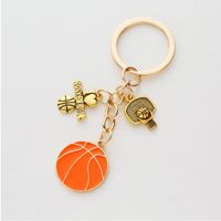 1 Piece Simple Style Rugby Alloy Patchwork Keychain sku image 7