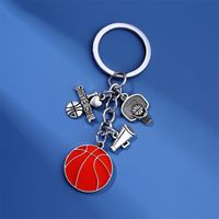 1 Piece Simple Style Rugby Alloy Patchwork Keychain sku image 8