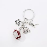 1 Piece Simple Style Rugby Alloy Patchwork Keychain sku image 13