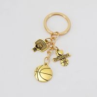 1 Piece Simple Style Rugby Alloy Patchwork Keychain sku image 6