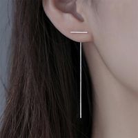 Simple Style Geometric Copper Plating Zircon Ear Line 1 Pair sku image 8