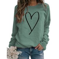 Women's Hoodie Long Sleeve Hoodies & Sweatshirts Printing Fashion Heart Shape main image 2