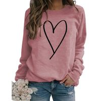 Women's Hoodie Long Sleeve Hoodies & Sweatshirts Printing Fashion Heart Shape main image 3