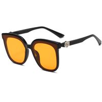 Einfacher Stil Farbblock Ac Quadrat Vollbild Sonnenbrille Der Frauen sku image 4