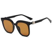 Einfacher Stil Farbblock Ac Quadrat Vollbild Sonnenbrille Der Frauen sku image 3