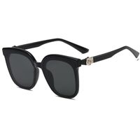 Einfacher Stil Farbblock Ac Quadrat Vollbild Sonnenbrille Der Frauen sku image 1