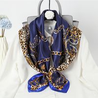 Women's Fashion Flower Chiffon Printing Silk Scarves sku image 15
