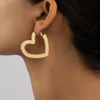 1 Pair Fashion Heart Shape Alloy Plating Women's Earrings main image 1