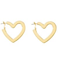 1 Pair Fashion Heart Shape Alloy Plating Women's Earrings main image 6