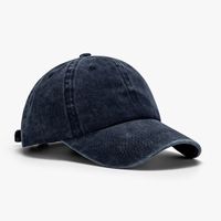 Unisex Japanese Style Solid Color Curved Eaves Baseball Cap sku image 3