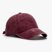 Unisex Japanese Style Solid Color Curved Eaves Baseball Cap sku image 7