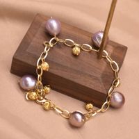 Fashion Fruit Pearl Copper Plating Bracelets sku image 1