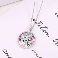 1 Piece Fashion Tree Alloy Hollow Out Inlay Rhinestones Women's Necklace main image 1