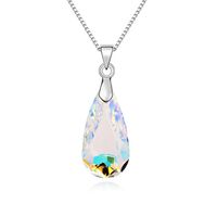 1 Piece Fashion Water Droplets Alloy Plating Artificial Crystal Gold Plated Women's Pendant Necklace sku image 3