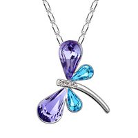 1 Piece Fashion Butterfly Alloy Plating Zircon Gold Plated Women's Necklace main image 1