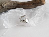 Mode Geometrisch Sterling Silber Überzug Offener Ring sku image 1