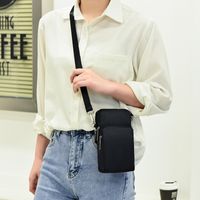 Women's Spring&summer Oxford Cloth Solid Color Fashion Square Zipper Phone Wallet main image 1