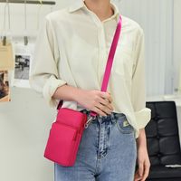 Women's Spring&summer Oxford Cloth Solid Color Fashion Square Zipper Phone Wallet main image 6
