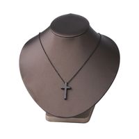 Fashion Cross Stainless Steel Patchwork Pendant Necklace main image 4