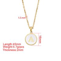 Fashion Round Stainless Steel Pendant Necklace main image 5