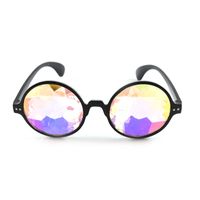 Fashion Color Block Resin Round Frame Full Frame Women's Sunglasses main image 2