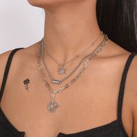 1 Piece Hip-hop Spider Spider Web Alloy Layered Women's Layered Necklaces main image 2