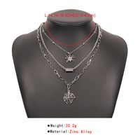 1 Piece Hip-hop Spider Spider Web Alloy Layered Women's Layered Necklaces main image 5