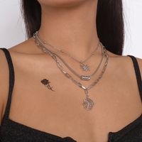 1 Piece Hip-hop Spider Spider Web Alloy Layered Women's Layered Necklaces main image 3