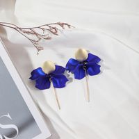 1 Pair Fashion Flower Arylic Stoving Varnish Women's Drop Earrings sku image 2