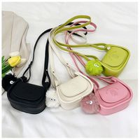 Women's Mini Pu Leather Solid Color Streetwear Square Magnetic Buckle Crossbody Bag main image 1