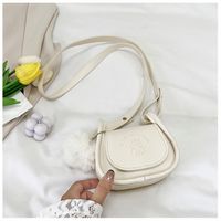 Women's Mini Pu Leather Solid Color Streetwear Square Magnetic Buckle Crossbody Bag sku image 1