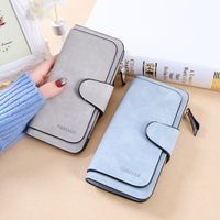 Women's Solid Color Pu Leather Zipper Buckle Wallets main image 6
