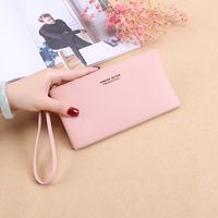 Women's Solid Color Pu Leather Zipper Wallets sku image 9