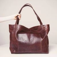 Women's Large All Seasons Pu Leather Solid Color Fashion Square Lock Clasp Tote Bag main image 5