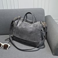 Women's Fashion Solid Color Pu Leather Travel Bags main image 1
