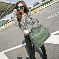 Women's Fashion Solid Color Pu Leather Travel Bags main image 4